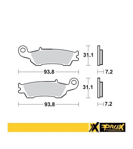 ProX Front brake Pad YZ125/250 '08-21 + YZ250F/450F '08-20