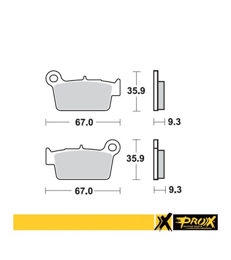 ProX Rear Brake Pad KX250F/450F '04-23 + RM-Z250/450 '04-23