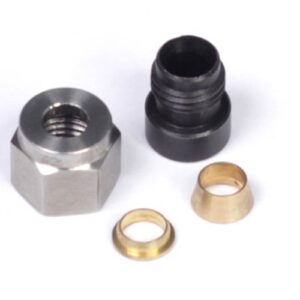 haltech 1/4" mild steel weld on kit inc nut and ferrule