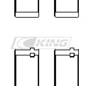 king conrod bearing shell bmw s65/s85 (2 pairs)
