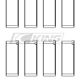 king conrod bearing shell mazda b6, b6 t, zm, b3, b5