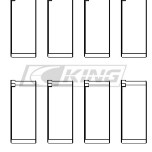 king conrod bearing shell peugeot xw7, tu1, tu3a, tu5jp4