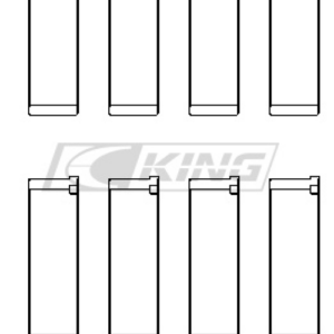 king conrod bearing shell subaru ej20/ej22/ej25