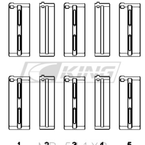 king main bearing shell alfa romeo ar01608/34