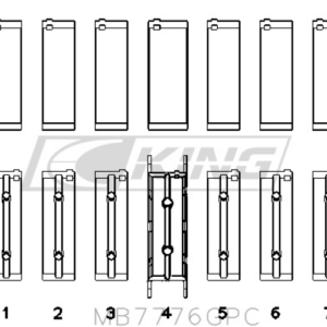 king main bearing shell bmw n54/n55 (polymer coated)