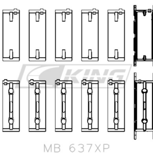 king main bearing shell bmw s85b50a