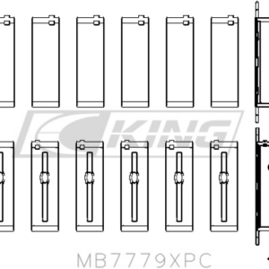 king main bearing shell bmw/toy b58