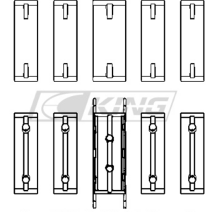 king main bearing shell ford 1.25i (zetec/ecoboost 1.6)