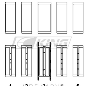 king main bearing shell ford/mazda l3, l3 vdt mzr