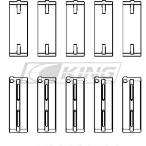 king main bearing shell honda a series, b series, k series