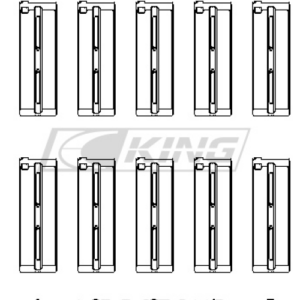 king main bearing shell honda f20c, f22c, 16v