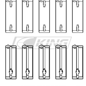 king main bearing shell mazda b6, b6 t, zm, b3, b5