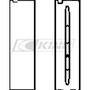 king main bearing shell vw/lambo v8/v10 r8/rs6/huracan (1x)