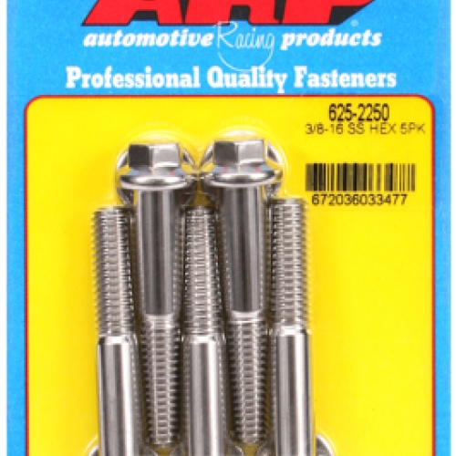 ARP S/S Bolt Kit - 12pt 5pk 3/8-16 x 2.250 ARP S/S Bolt Kit - 12pt 5pk 3/8-16 x 2.250