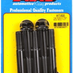 arp 1/2 13 x 3.000 hex black oxide bolts (5pcs)