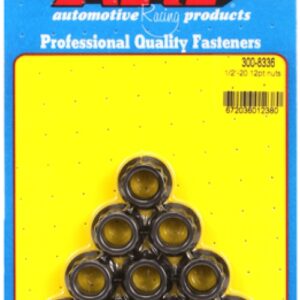 arp "1/2" 20 12pt nut kit" (10pcs)
