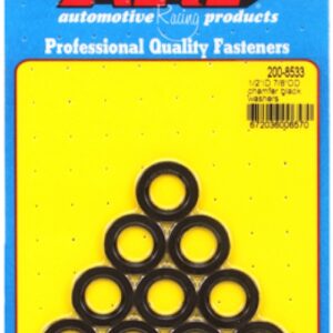 arp "1/2"id 7/8"od .120"th chamfer black washers" (10pcs)