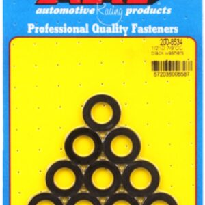 arp "1/2""id 7/8""od black washers"(10x)