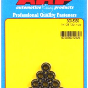 arp "1/4"" 28 12pt nut kit" (10pcs)