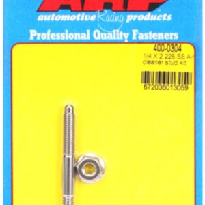 arp "1/4"" x 2.225 ss air cleaner stud kit"