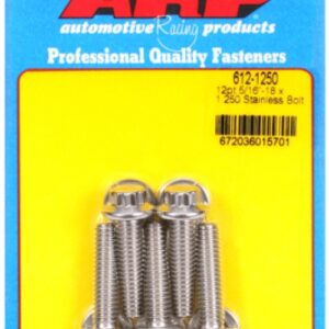 arp "5/16"" 18 x 1.250 12pt ss bolts" (5pcs)
