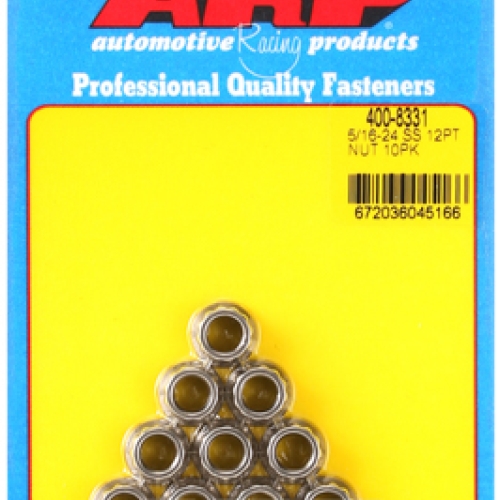 ARP 5/16-24 SS 12pt Nut Kit (10pk) ARP 5/16-24 SS 12pt Nut Kit (10pk)