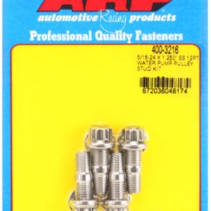 arp 5/16 24x1.250 ss 12pt wp pulley stud kit