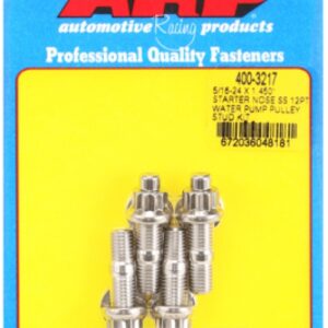 arp 5/16 24x1.450 starter nose ss 12pt wp pulley stud kit