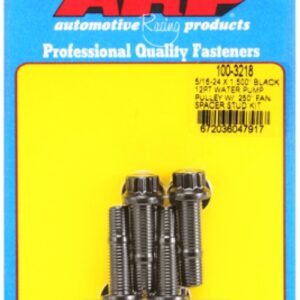 arp 5/16 24x1.500 black 12pt wp pully w/.250" fan spcr stud