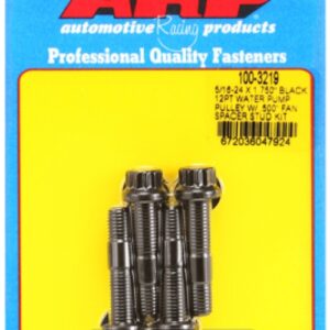arp 5/16 24x1.750 black 12pt wp pully w/.500" fan spcr stud