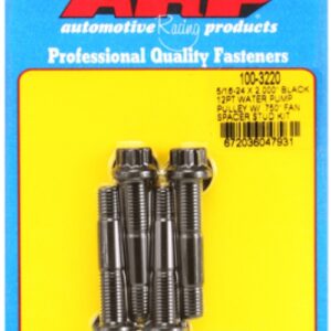 arp 5/16 24x2.000 black 12pt wp pully w/.750" fan spcr stud
