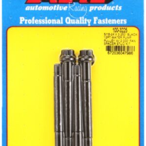 arp 5/16 24x3.250 black 12pt wp pully w/2.000" fan spcr stud