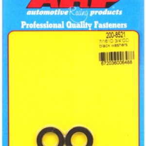 arp 7/16" id 3/4" od .120"th black washers (2pcs)