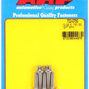 arp bolt 10 32 x 0.750" ss 12pt 5 pcs.