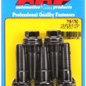 arp bolt kit 1/2 20 x 1.750 black oxide hex