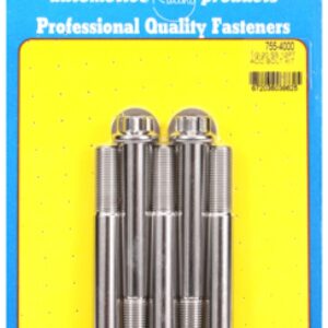 arp bolt kit 1/2 20 x 4.000 ss 12pt