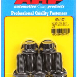 arp bolt kit m12 x 1.50 x 25 black oxide 12pt