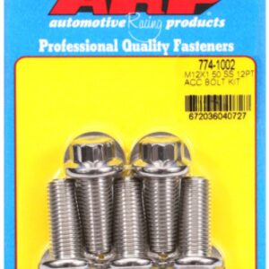 arp bolt kit m12 x 1.50 x 30 ss 12pt