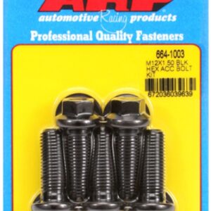 arp bolt kit m12 x 1.50 x 35 black oxide hex