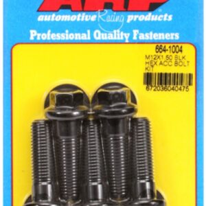 arp bolt kit m12 x 1.50 x 40 black oxide hex