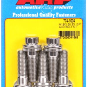 arp bolt kit m12 x 1.50 x 40 ss 12pt