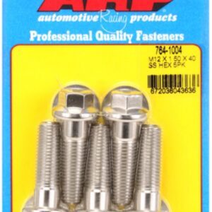arp bolt kit m12 x 1.50 x 40 ss hex