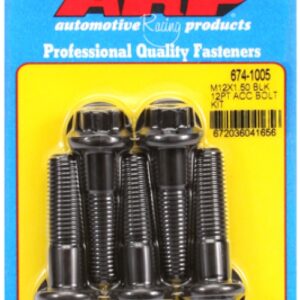 arp bolt kit m12 x 1.50 x 45 black oxide 12pt