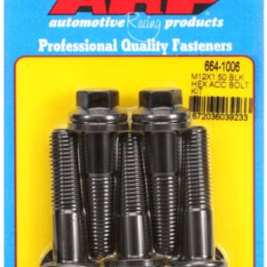 arp bolt kit m12 x 1.50 x 50 black oxide hex