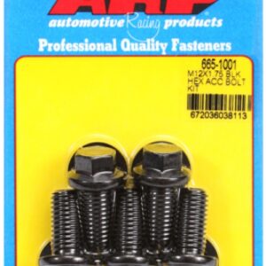 arp bolt kit m12 x 1.75 x 25 black oxide hex