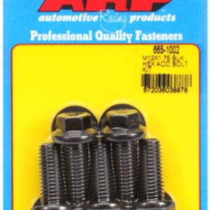 arp bolt kit m12 x 1.75 x 30 black oxide hex