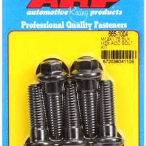 arp bolt kit m12 x 1.75 x 40 black oxide hex