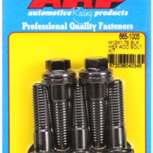 arp bolt kit m12 x 1.75 x 45 black oxide hex