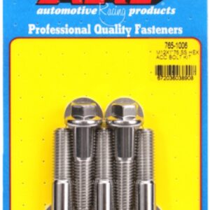 arp bolt kit m12 x 1.75 x 50 ss hex