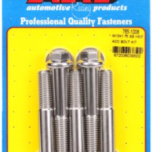 arp bolt kit m12 x 1.75 x 70 ss hex